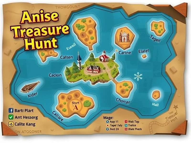 Anise Treasure Hunt Game Map